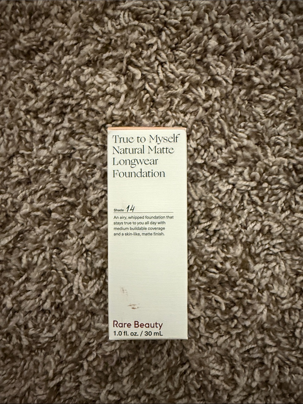 Rare Beauty True to Myself Natural Matte Longwear Foundation Shade 14 - Cream